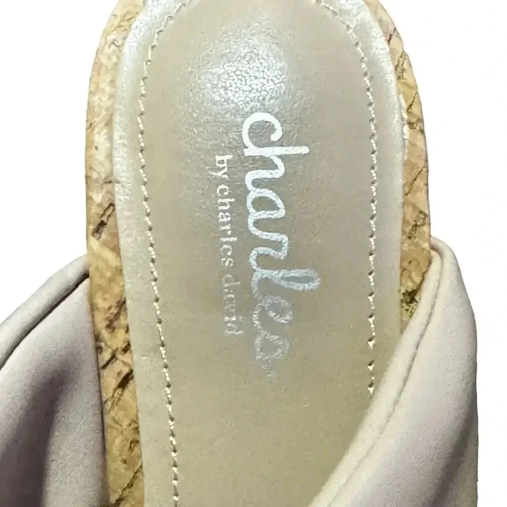 Charles by Charles David INTUIT SANDAL Platform Chunky Heel Nude Women’s 7 New - Picture 5 of 8